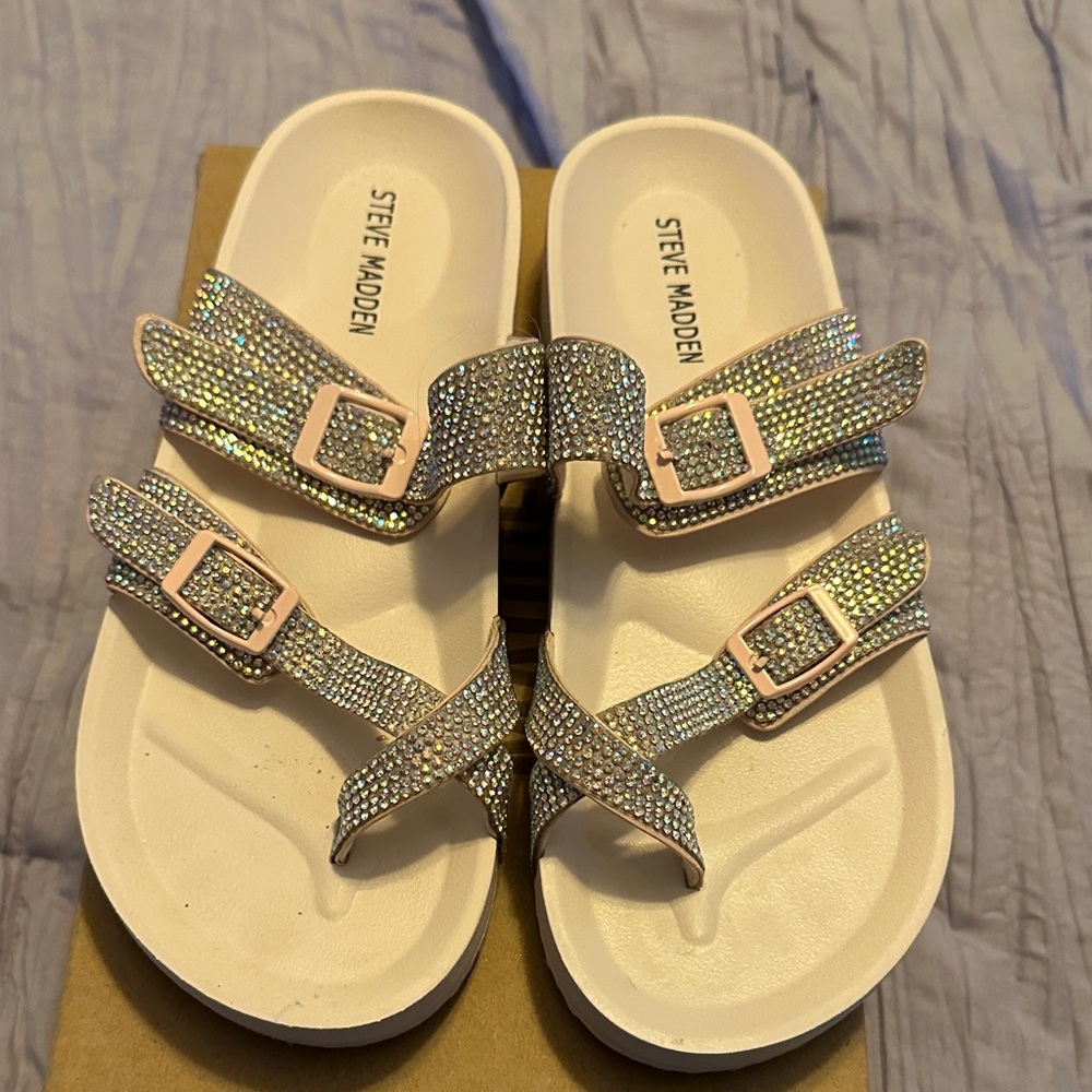 Steve Madden Women's Sparkling Sandals - Cream